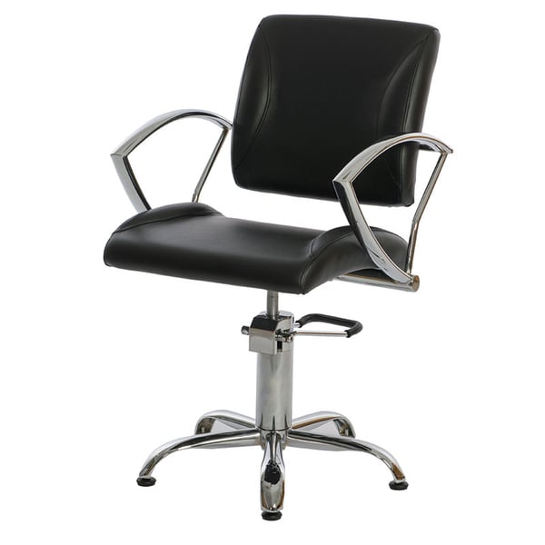 Taylor Hairdresser Armchair: Chrome armrests and star base