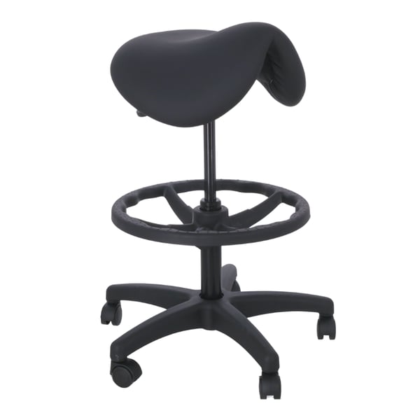 Kinefis Economy high stool: Pony or saddle type with a height of 61 - 86 cm and footrest (Various colors available)