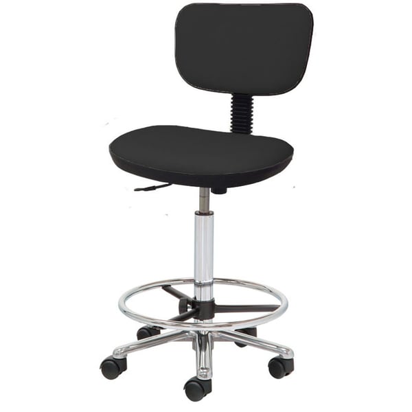 Kinefis stool type Chair Elite upholstered in Skay, gas lift, height High with Footrest (Available colors)