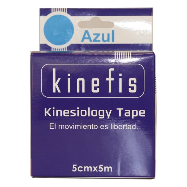 Neuromuscular Bandage - Kinefis Kinesiology Tape Blue 5 cm x 5 meters