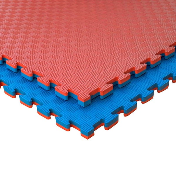Tatami Puzzle reversible Kinefis model F (thickness 20 mm and five-line texture) - Color: Red and Blue Last units!