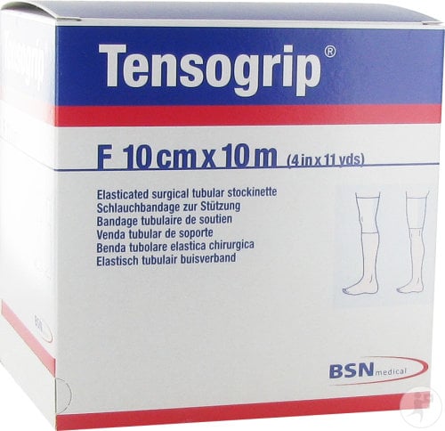 Tensogrip F Thick Legs and Thighs: Compressive Tubular Bandage with cotton (10 cm x 10 meters)