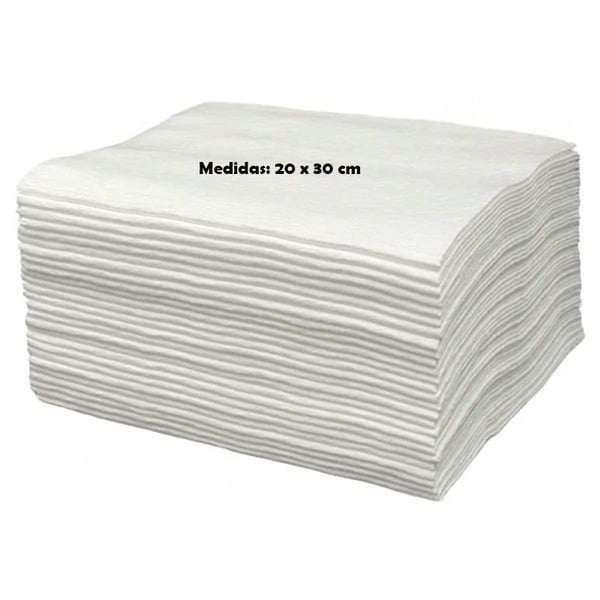 TST disposable towels with high drying power: 20 cm x 30 cm (pack of 100 units)