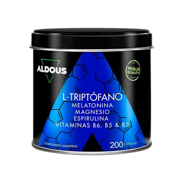 Tryptophan with Melatonin, Magnesium, Spirulina and Vitamins Aldous (200 capsules)