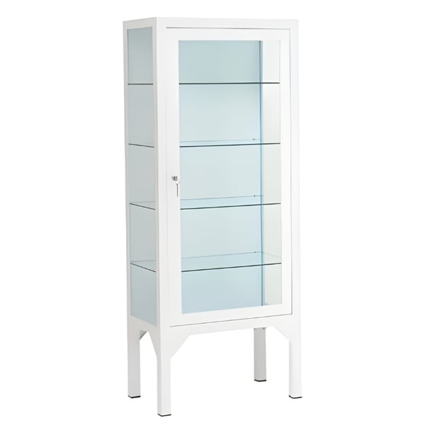 Clinical display case with enamelled steel door (150X60X35)