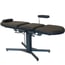 Fixed-height tattoo stretcher chair: three bodies, with adjustable extraction arms, independent leg supports and cervical cushion