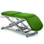 Hydraulic stretcher: three sections, chair type, with straight rise without lateral movement, roll holder and face plug (two models available)