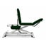 Hydraulic stretcher: three bodies, chair type, with straight rise without lateral displacement, roll holder, facial cap and retractable wheels (two models available)