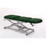Electric stretcher: three bodies, chair type, with straight rise without lateral displacement, with roll holder and face cap (two models available)