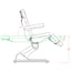 Tempo high-end aesthetic stretcher chair: Electric with three motors to control the height and inclination of the backrest and 240º rotating chair with Trendelenburg position