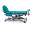 Multifunctional hydraulic couch for osteopathy: seven bodies, with motorized height adjustment, negative reclining backrest, retractable arms and wheels
