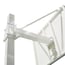 Deluxe single-tube 100-tube minibasketball basket set, two-wheeled with trolley, without backboard, hoop or counterweight