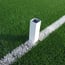 Set of aluminum football goals 7 120x100 mm fixed