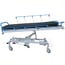 Kinefis Mercury II emergency hydraulic stretcher trolley, with Train and Anti-Train, folding handrails and telescopic IV pole Kinefis Mercury II emergency hydraulic stretcher trolley, with Train and Anti-Train, folding handrails and telescopic IV pole