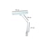 Lamp 84 leds dimmable light 6000k with clamp for fixing (four units)