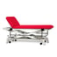 Electric stretcher for pediatrics 62 cm: two bodies, with straight rise without lateral movement, handrails, face plug and retractable wheels