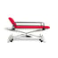 Electric stretcher for pediatrics 62 cm: two bodies, with straight rise without lateral movement, handrails, face plug and retractable wheels