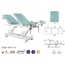 Ecopostural electric stretcher with white connecting rod: Ideal for medical specialties (62 x 200 cm)