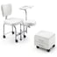 Tendy pedicure chair: Equipped with stool and chest of drawers