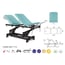 Electric stretcher, Ecopostural, ideal for specialties: three bodies with black connecting rod structure and T13 head (62 x 200 cm)