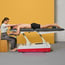 5-section electric physiotherapy table: motorized central elevation and XL heating