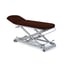Electric examination stretcher: two bodies, with negative reclining backrest and straight rise without lateral movement, with roll holder and facial cap (two models available)