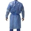 52 gr waterproof disposable gowns: PPE category III, with cotton cuffs and back closure, latex-free (5 units)