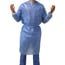 52 gr waterproof disposable gowns: PPE category III, with cotton cuffs and back closure, latex-free (5 units)