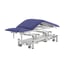 Galley Coinfycare Electric Table: Seven Sections, Triple Motor, PU Upholstery and Folding Armrests for Professional Aesthetics and Physiotherapy
