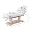 Troch+ Spa electric treatment table: 3 sections and 4 motors with heating, antigravity function and position memory (white)