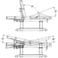 Troch+ Spa electric treatment table: 3 sections and 4 motors with heating, antigravity function and position memory (white)