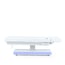 Nush+ electric massage table: three motors, RGB LED, SuperSoft mattress and white PU upholstery