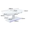 Nush+ electric massage table: three motors, RGB LED, SuperSoft mattress and white PU upholstery