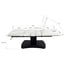 TERES electric massage table with 3 motors. Features LED lighting and a robust structure.