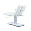 Hern+ electric massage table: one motor, adjustable height, one-piece mattress and white PU upholstery