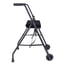 KMINA Adult Walker with 2 Wheels and Viscoelastic Seat, Black KMINA Adult Walker with 2 Wheels and Viscoelastic Seat, Black