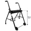KMINA Adult Walker with 2 Wheels and Viscoelastic Seat, Black KMINA Adult Walker with 2 Wheels and Viscoelastic Seat, Black