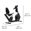 Schwinn 280R Recumbent Bike with Magnetic Resistance and Bluetooth