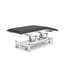 Kinefis Polaris Two-Section Electric Treatment Table: Features a highly stable, reclining backrest with two pistons and a perimeter bar for height adjustment. Color: Graphite Gray Kinefis Polaris Two-Section Electric Treatment Table: Features a highly stable, reclining backrest with two pistons and a perimeter bar for height adjustment. Color: Graphite Gray