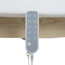 HELAN SPA treatment table with 4 motors, heating, and natural wood base