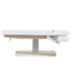 LYR SPA treatment table with 3 motors, heating, and natural wood base
