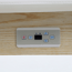 LYR SPA treatment table with 3 motors, heating, and natural wood base