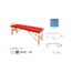 Ecopostural adjustable folding stretcher: two sections, with natural wood structure and facial hole (50 x 182 cm) Ecopostural adjustable folding stretcher: two sections, with natural wood structure and facial hole (50 x 182 cm)