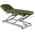 Electric examination stretcher: two bodies with negative reclining backrest, toilet paper holder and facial cap (two models available) - Without retractable wheels: 62cm x 1.90m Standard Upholstered - Reference: CE-2127-A.62- C62