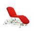 Hydraulic examination stretcher: three bodies, armchair type, with negative reclining backrest and retractable wheels - Measures: 62 cm x 184 cm Standard Upholstered - Reference: CH-2135-AR.62