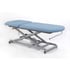 Electric examination stretcher: two bodies, with straight rise without lateral movement, with roll holder and facial cap (two models available) - Measures - Without Wheels Escamotables: 62cm x 190cm - Reference: CE-0127.62-C62