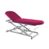 Hydraulic examination stretcher: two bodies, with straight rise without lateral movement, roll holder and facial cap (two models available) - Measures - Without Wheels Escamotables: 62 cm x 190 cm Premium Upholstered - Reference: CH-0127.62 PVC62
