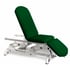 Electric couch for osteopathy: three bodies, with height adjustment, negative reclining backrest, Trendelenburg, roll holder and retractable wheels (two models available) - Without arms: 62cm x 191cm - Reference: CE-2359-ARPC.62-C62