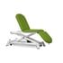Electric stretcher: three bodies, chair type, with straight rise without lateral displacement and retractable wheels (two models available) - Model without armrest: 62 cm x 190 cm - Premium Upholstered - Reference: CE-0135-R.62-PVC62