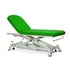 Hydraulic examination stretcher: two sections, with straight rise without lateral movement, roll holder, face plug and retractable wheels - Measurements: 62cm x 190cm - Reference: CH-0120-R.62
